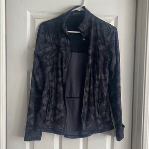 Black Fitness Jacket with Design